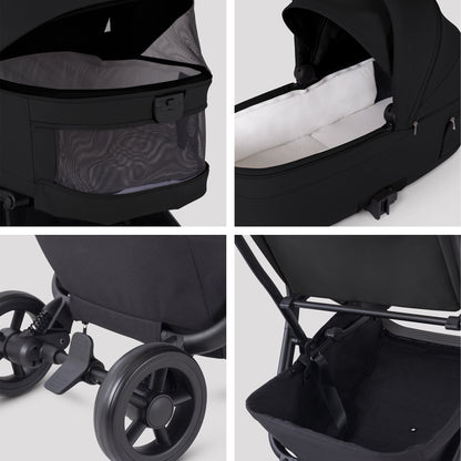 Silver Cross Nia Travel System with Accessories Bundle | Onyx