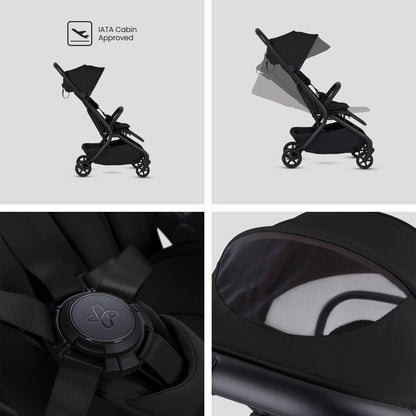 Silver Cross Nia Travel System with Accessories Bundle | Onyx
