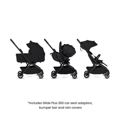 Silver Cross Nia Travel System with Accessories Bundle | Onyx