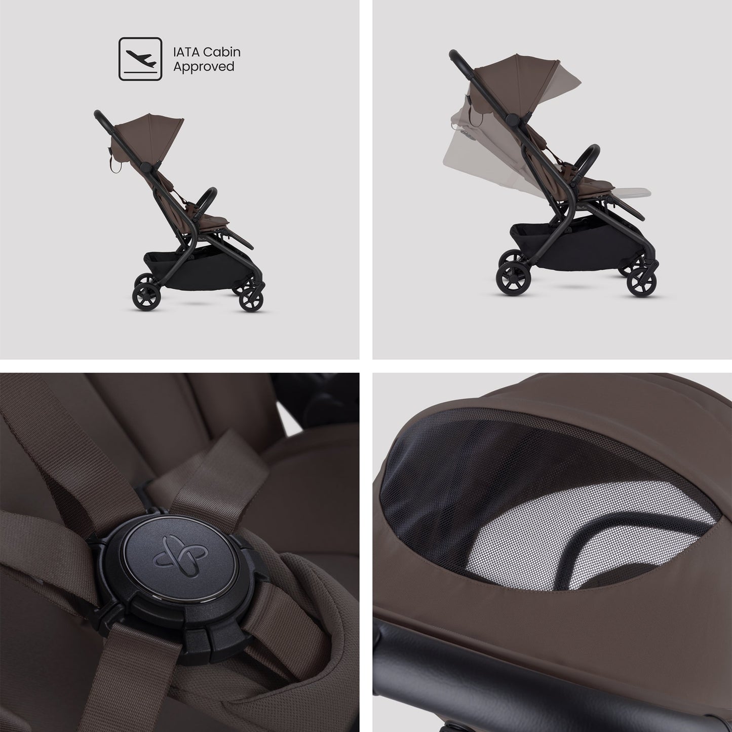 Silver Cross Nia Travel System Bundle | Chocolate