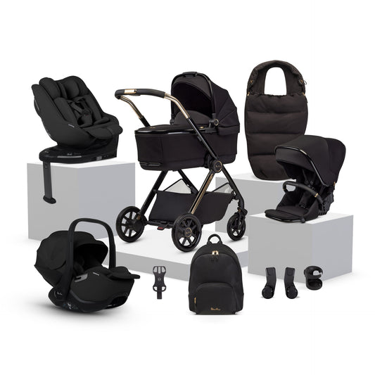 Silver Cross Reef 2 Special Edition Ultimate 360 Family Car Seat Bundle | Espresso