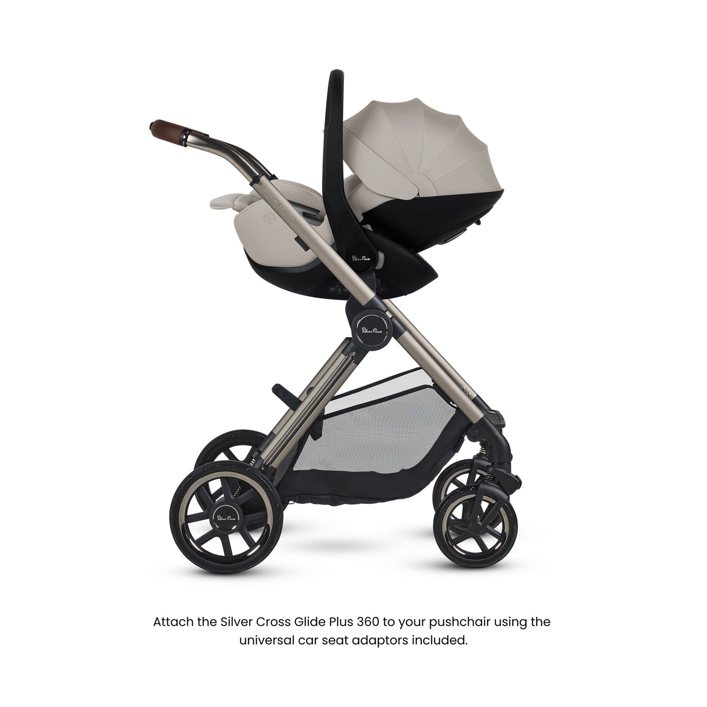Silver Cross Special Edition Reef 2Ultimate 360 Car Seat Bundle Taupe | Frappe