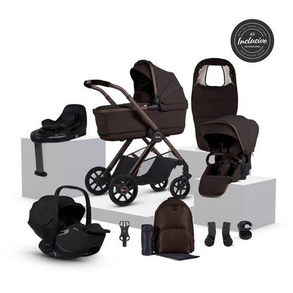 Silver Cross Special Edition Reef 2 Ultimate 360 Car Seat Bundle | Ganache