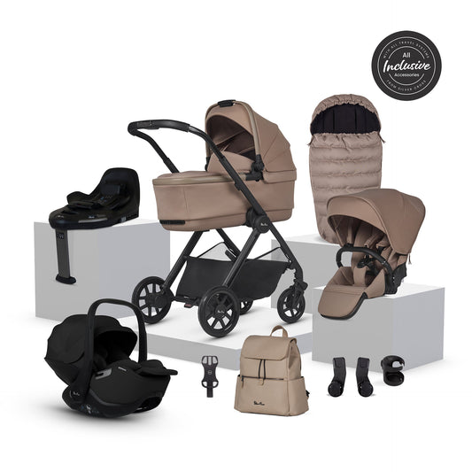Silver Cross Reef 2 Ultimate 360 Car Seat Bundle | Mocha