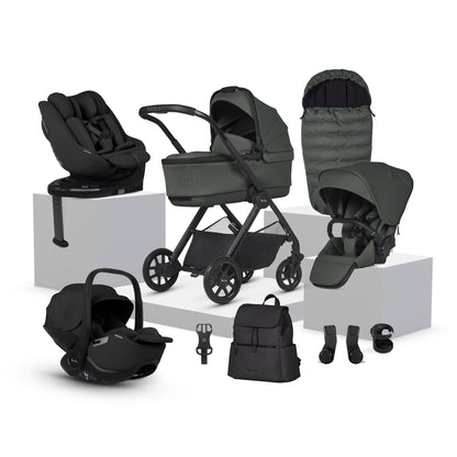 Silver Cross Reef 2 Ultimate 360 Family Car Seat Bundle | Pewter