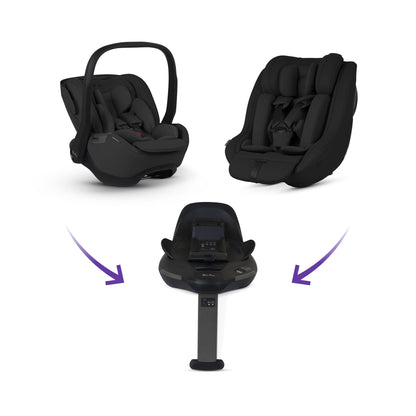 Silver Cross Reef 2 Ultimate 360 Family Car Seat Bundle | Pewter
