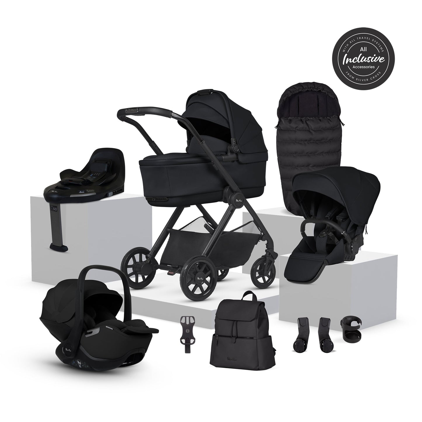 Silver Cross Reef 2 Ultimate 360 Car Seat Bundle | Space