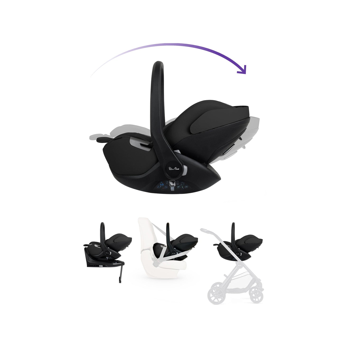 Silver Cross Reef 2 Ultimate 360 Car Seat Bundle | Space