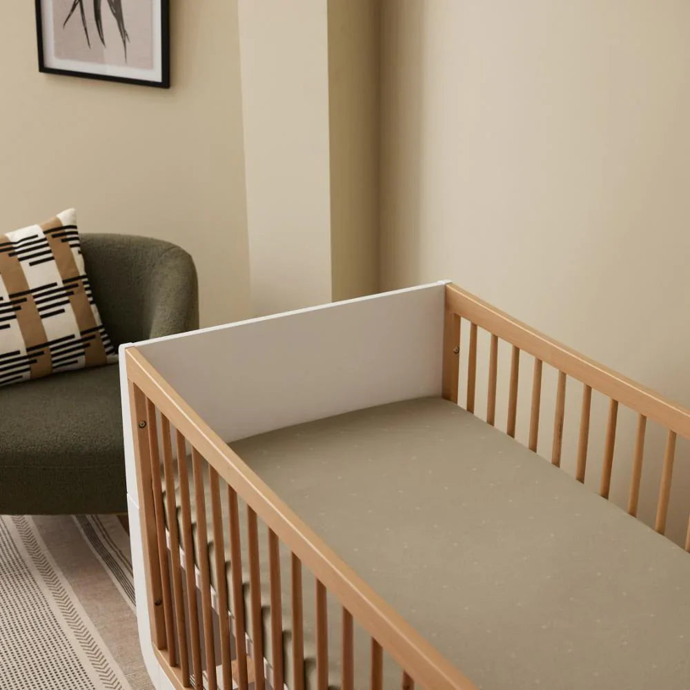 Snuz Cot & Cot Bed 2 Pack Fitted Sheet | Sage Cross