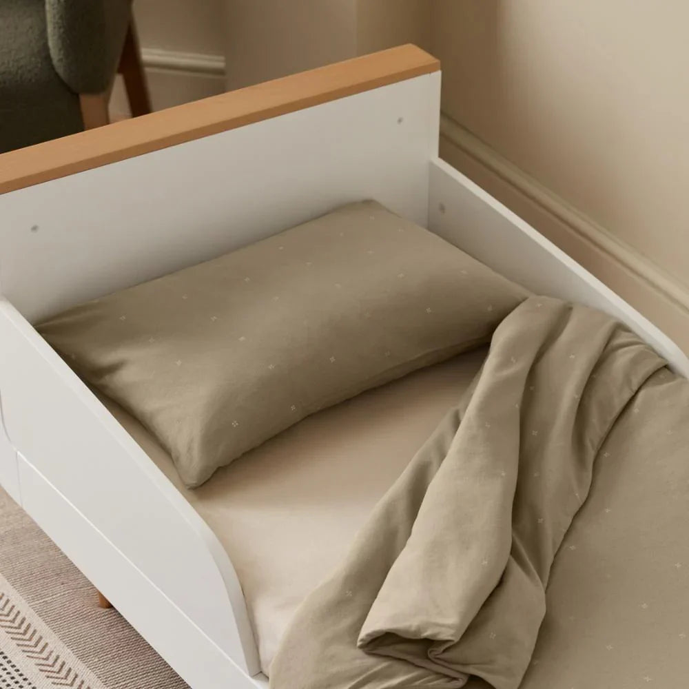 Snuz Duvet Cover & Pillowcase Set | Sage/Cross