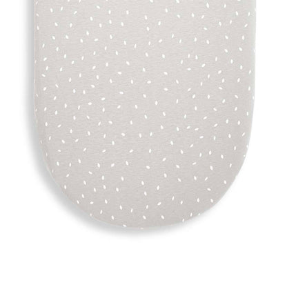 The Little Green Sheep Organic Moses Basket Fitted Sheet - Dove Rice