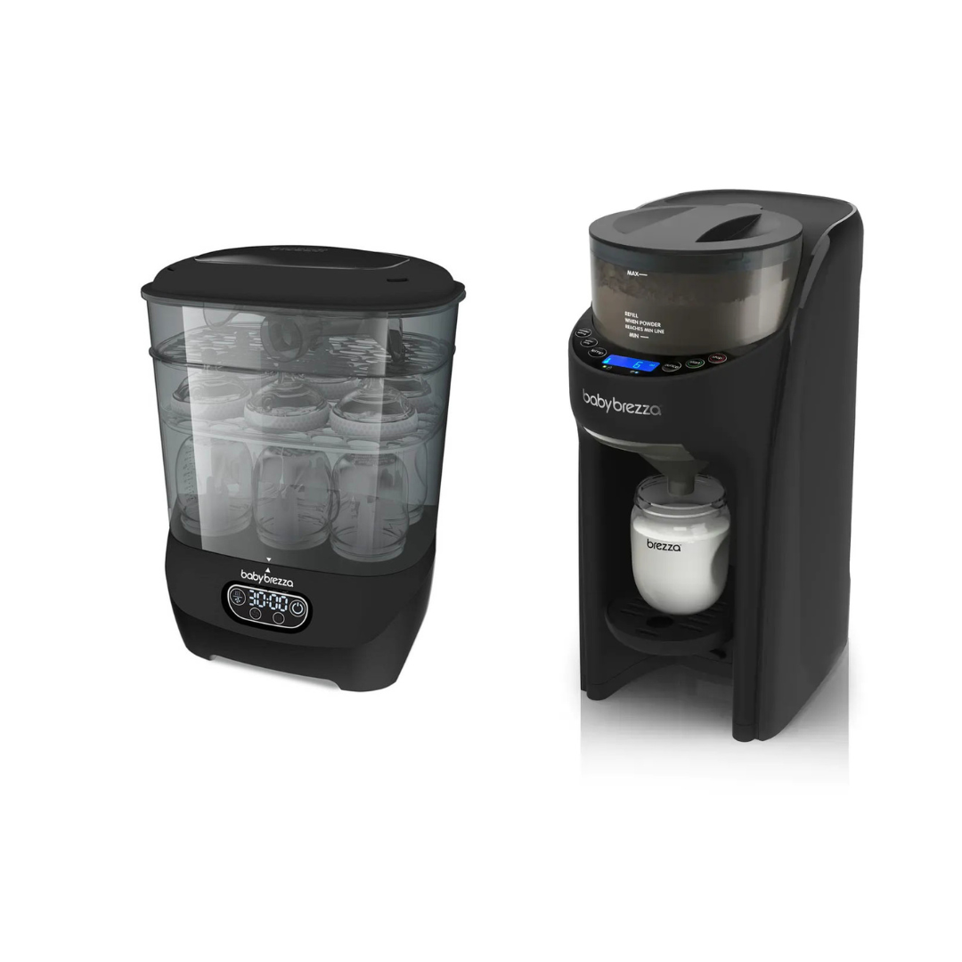 Baby Brezza Formula Pro Black & Steriliser | All Black