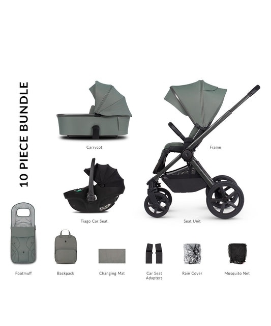 Venicci Upline 2 3-in-1 Tiago Travel System | Aloe