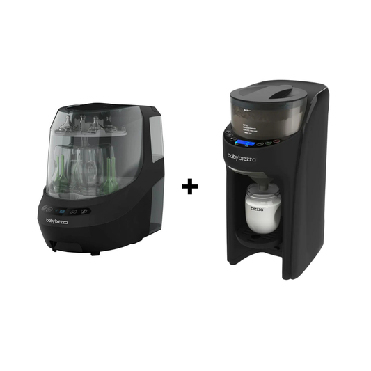 Baby Brezza Bottle Washer Pro & Formula Pro Advanced Bottle Maker | Black