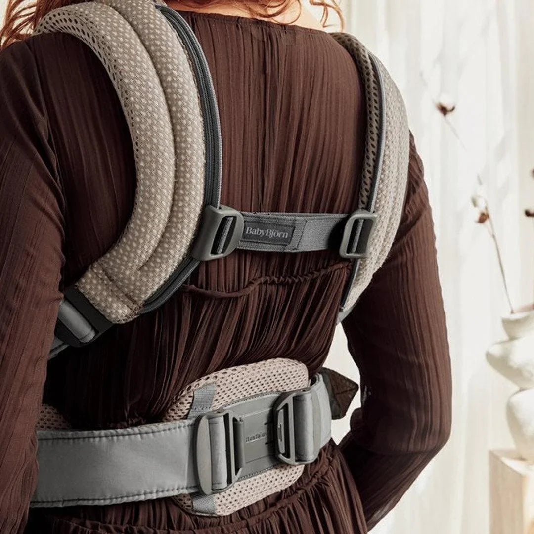 BabyBjorn Harmony Baby Carrier - 3D Mesh | Grey Beige