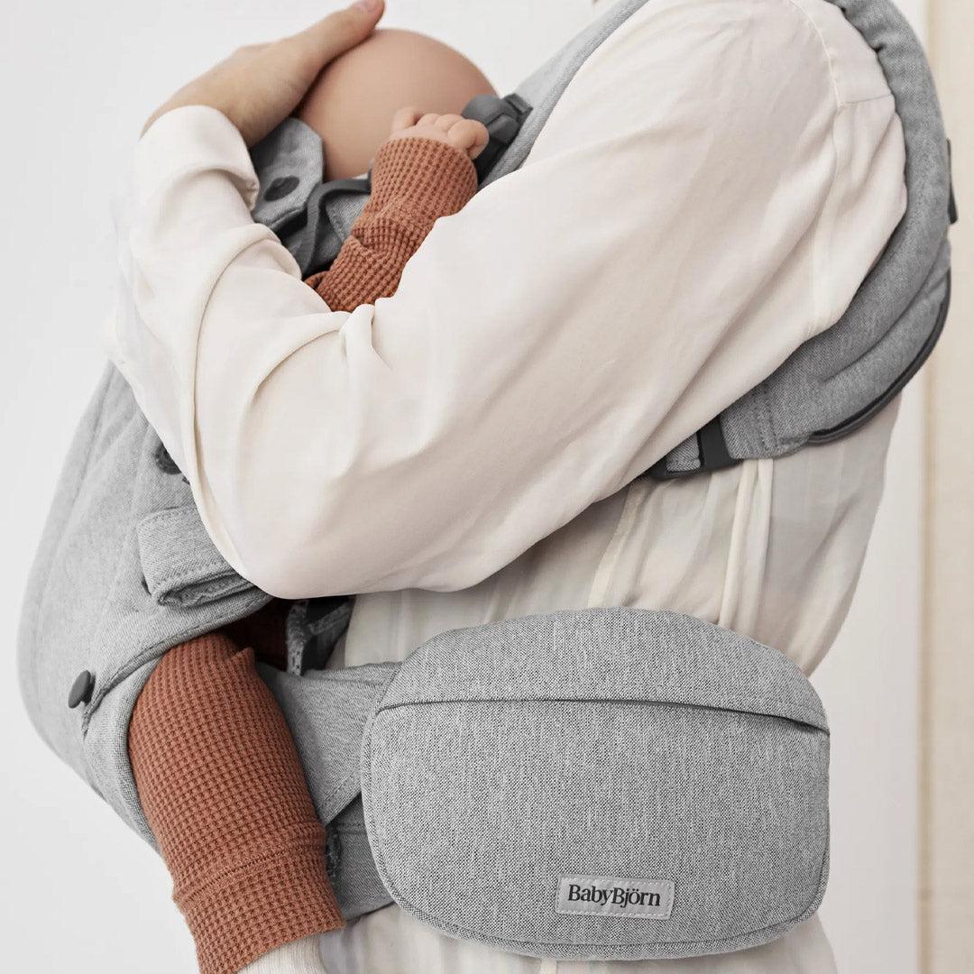 BabyBjorn Pocket Pouch Woven Melange | Light Grey
