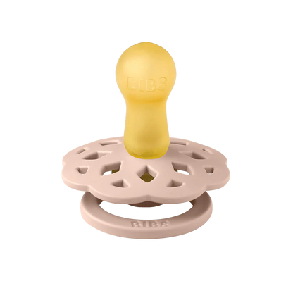 BIBS Pacifier Boheme 2 PACK Latex Size 1 | Dark Oak/Blush