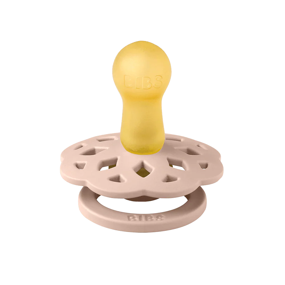 BIBS Pacifier Boheme 2 PACK Latex Size 2 | Dark Oak/Blush