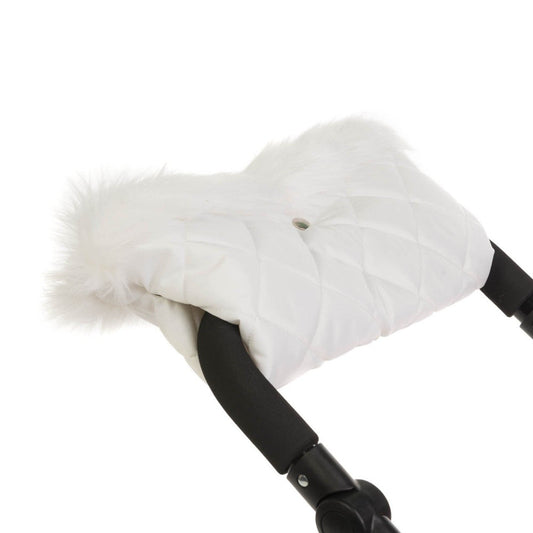 Roma Dolls Pram Handmuff | White