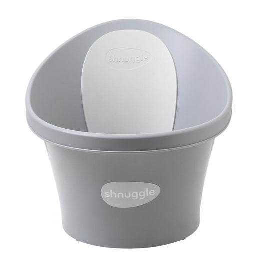 Shnuggle Baby Bath + Plug - Pebble Grey