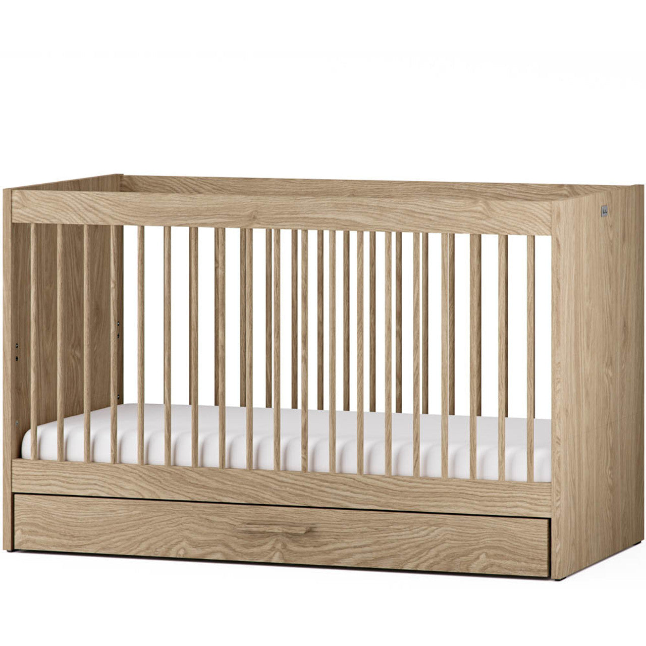 Silver Cross Geneva Cot Bed & Dresser | Natural Oak