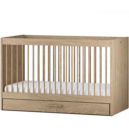 Silver Cross Geneva Cot Bed & Dresser | Natural Oak