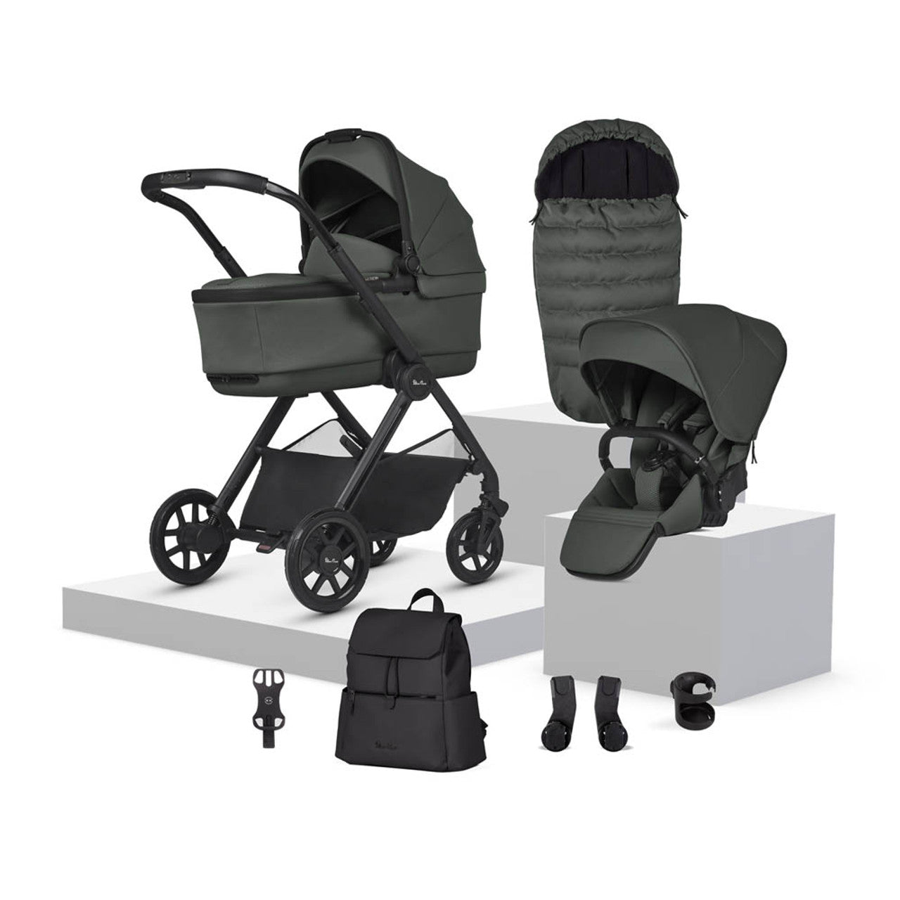 Silver Cross Reef 2 Pushchair & Accessory Bundle | Pewter