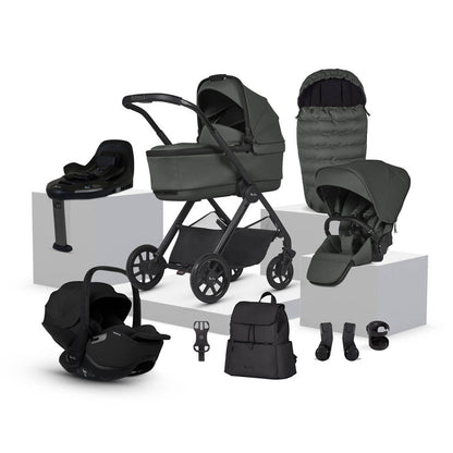 Silver Cross Reef 2 Ultimate 360 Car Seat Bundle | Pewter